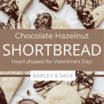 chocolate hazelnut heart shaped cookies