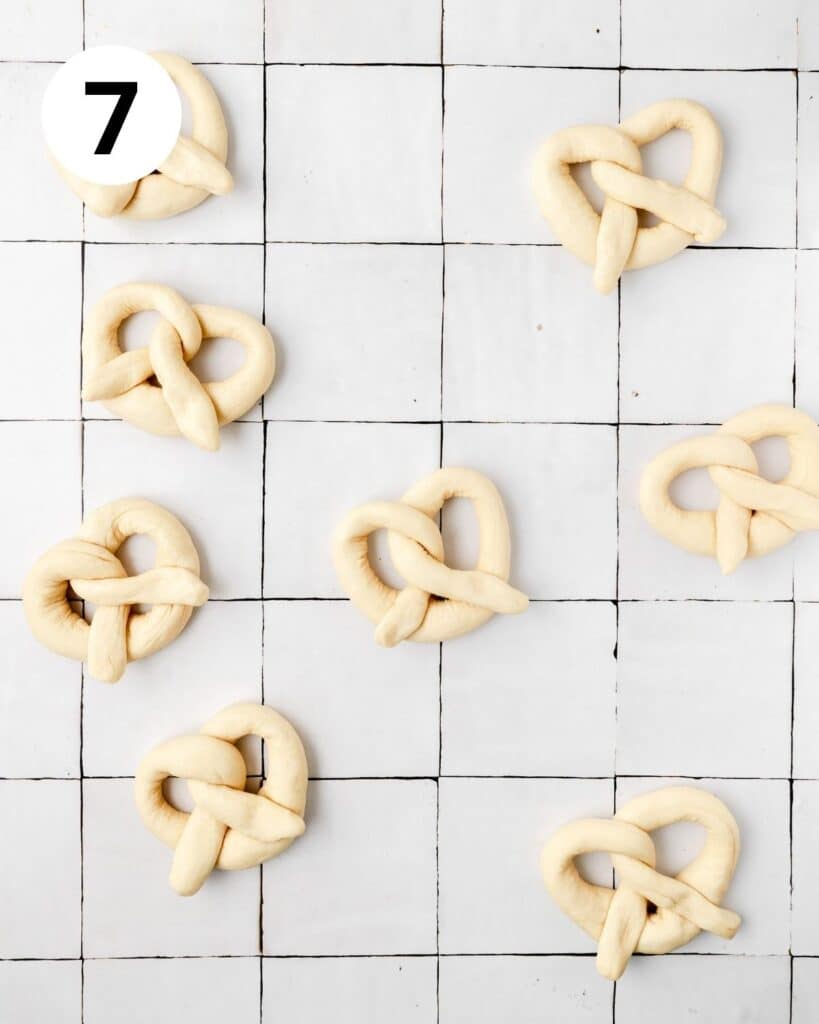 fully shaped sourdough pretzels 