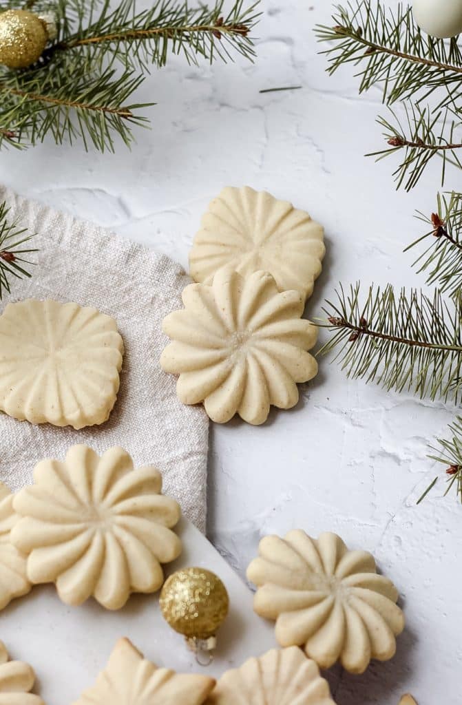 brown butter stamp cookies