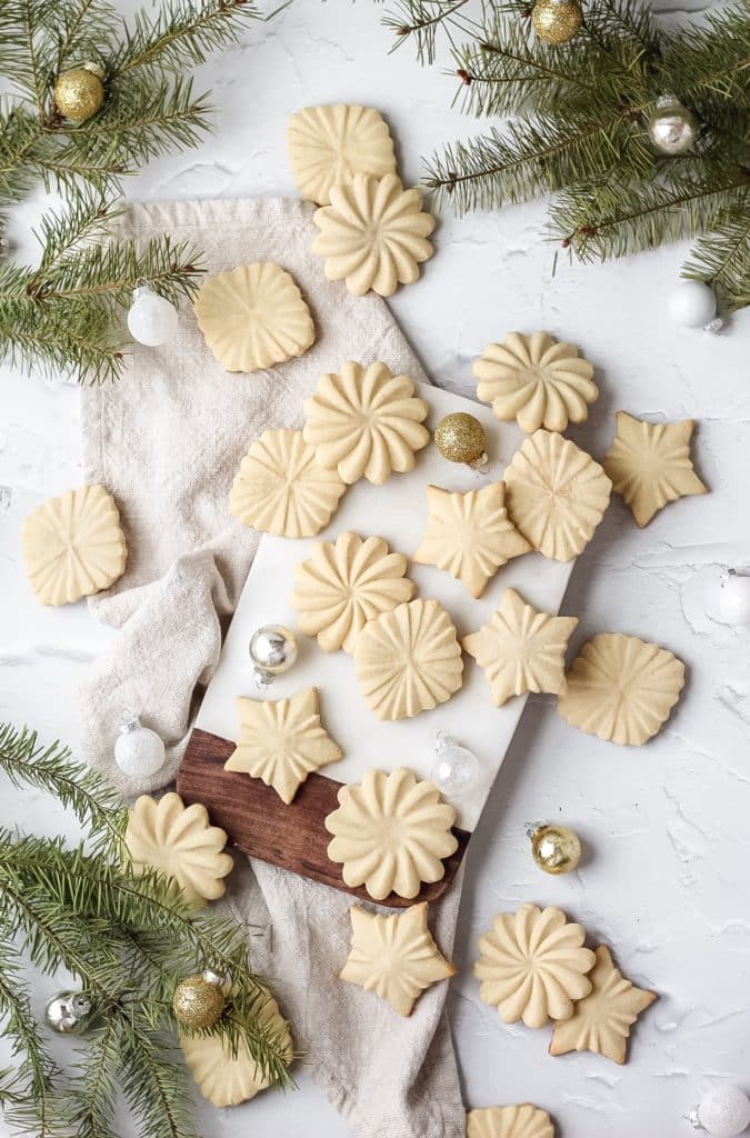 brown butter stamp cookies