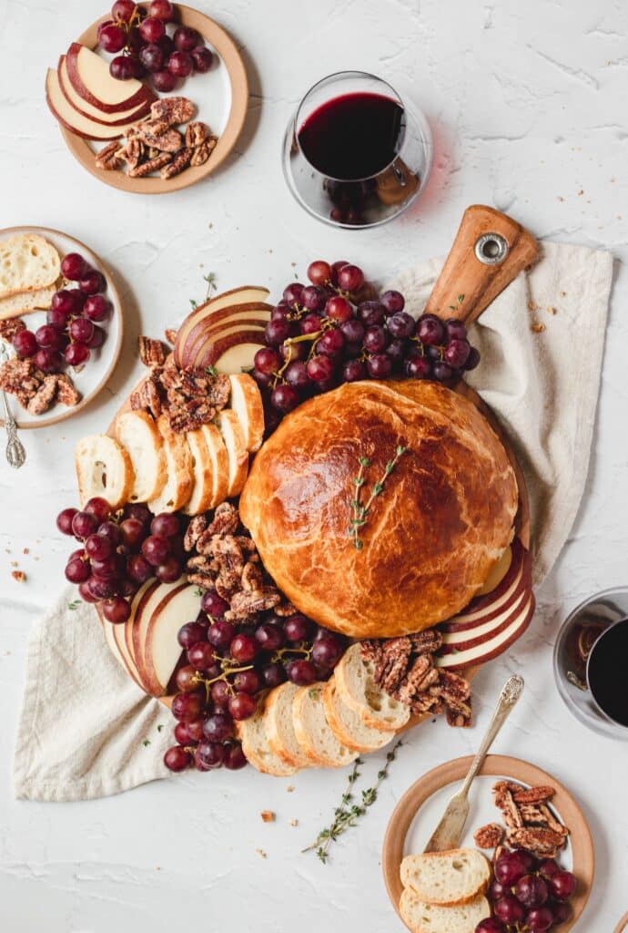 Baked Brie with Honey and Pecans