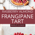 raspberry almond tart pin