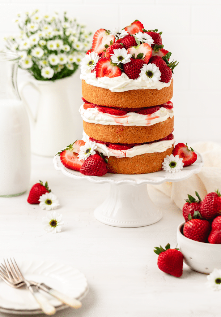 strawberry shortcake layer cake