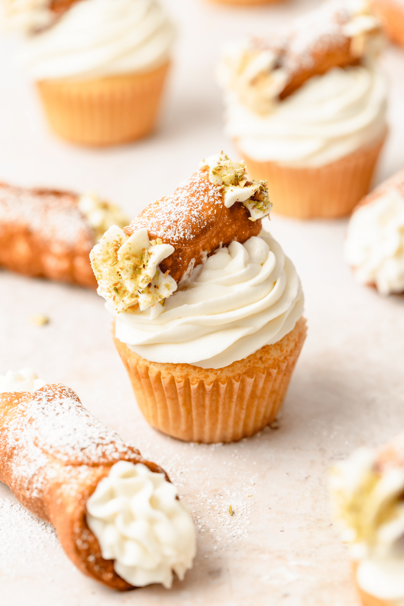 Cannoli Cupcakes with Whipped Ricotta Barley & Sage