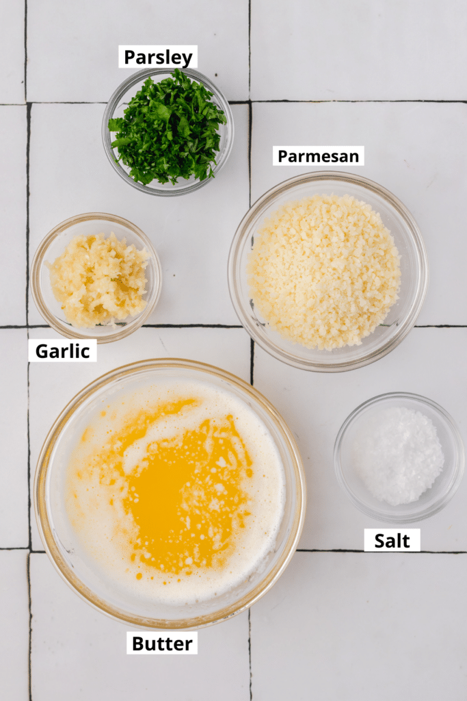 garlic butter labeled ingredients 