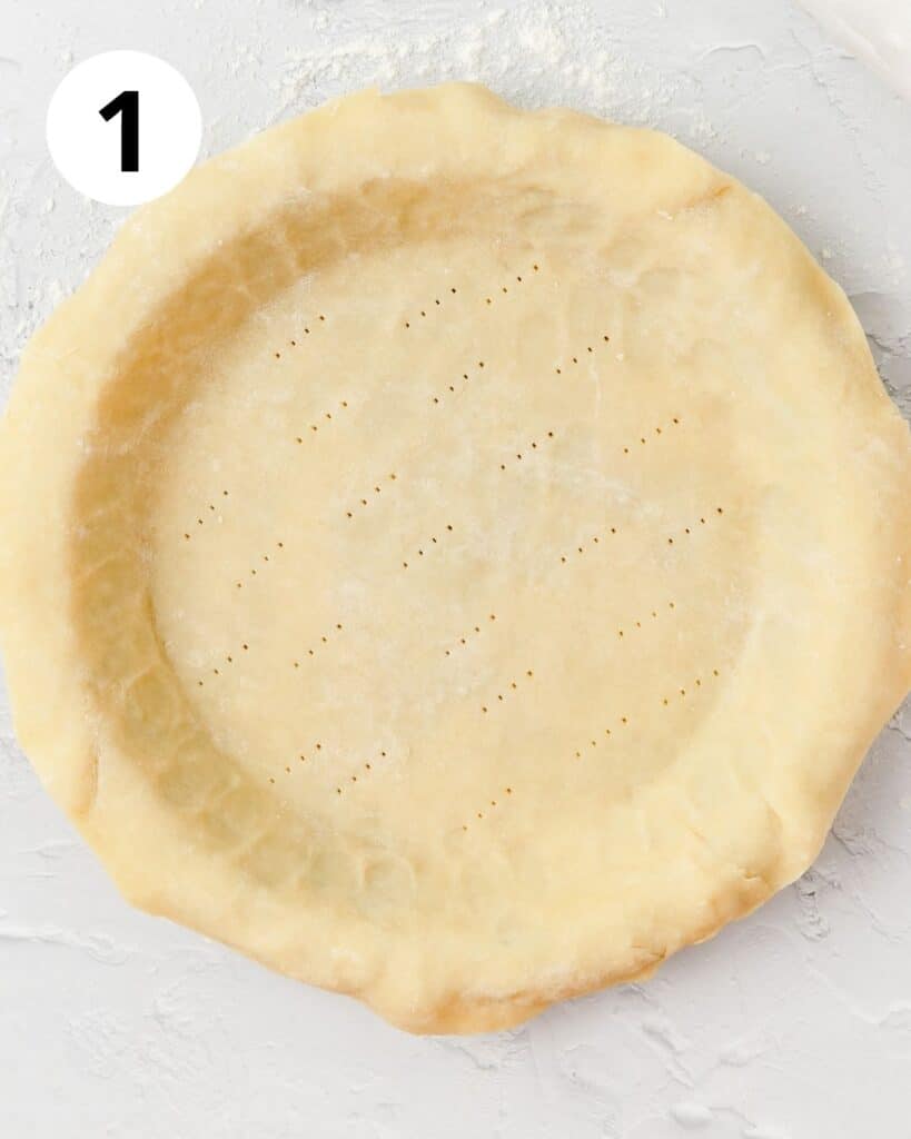 pie crust dough in pie pan