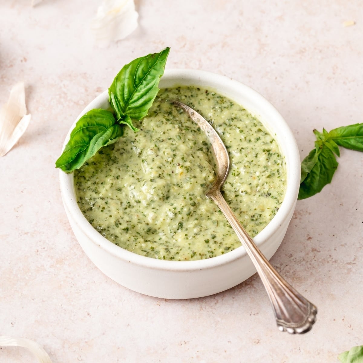Homemade Creamy Basil Pesto Recipe - Barley & Sage
