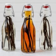 close up shot of homemade vanilla extract