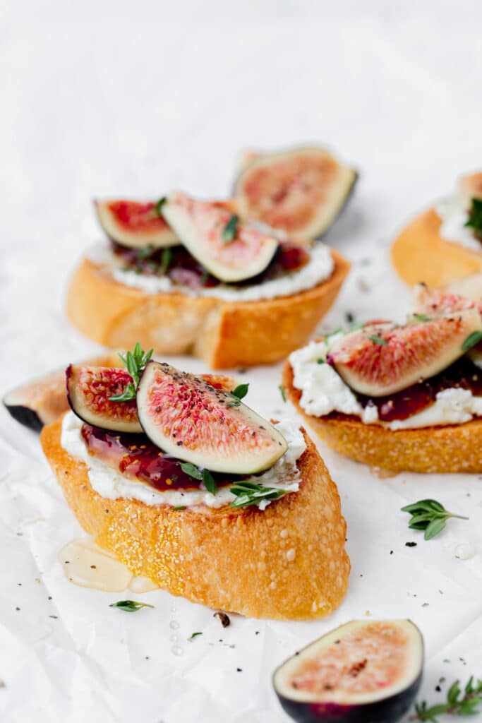 Fig and Goat Cheese Crostini Recipe Barley & Sage