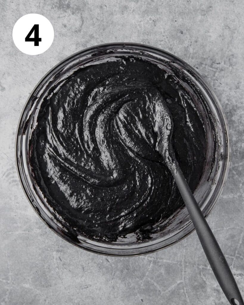 black cocoa brownie batter