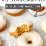 brown butter pumpkin cake donuts pin