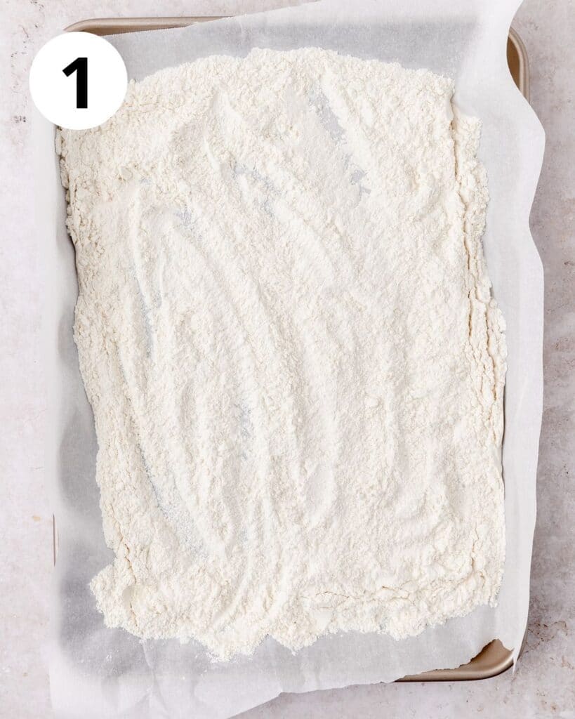 flour on baking sheet.