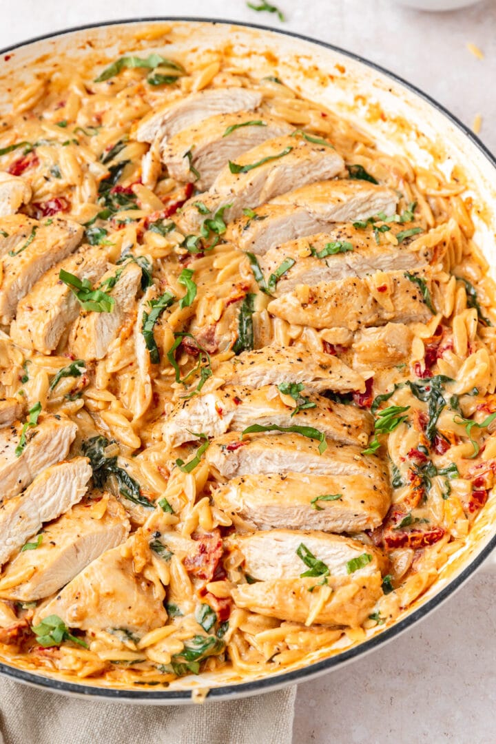Creamy Tuscan Chicken Orzo Recipe Barley & Sage