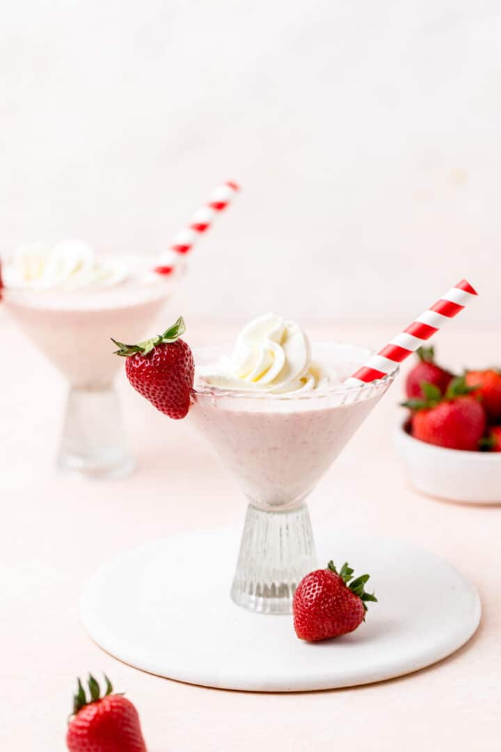 Strawberries and Cream Cocktail with Bailey's Barley & Sage
