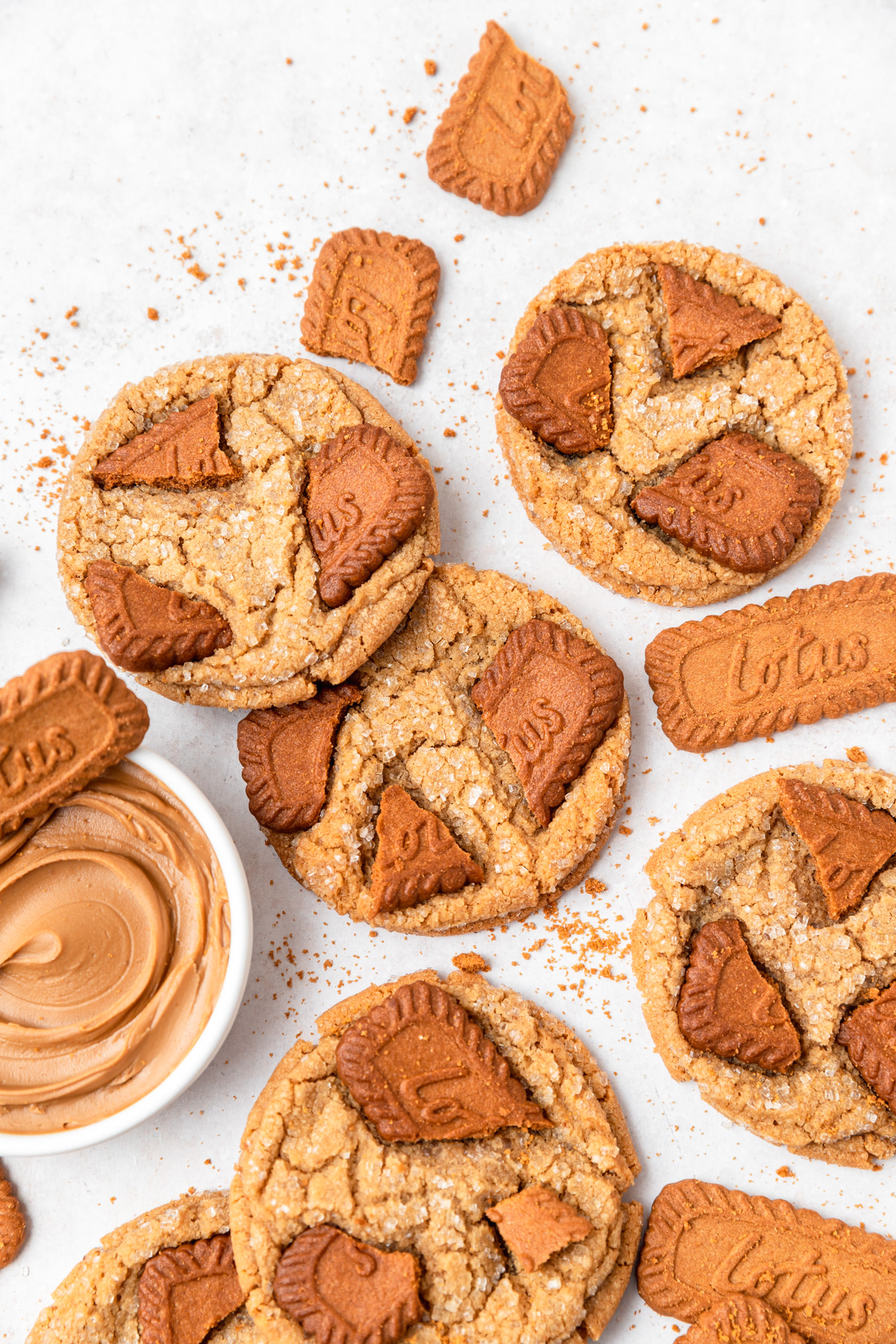 chewy biscoff cookie butter cookies.