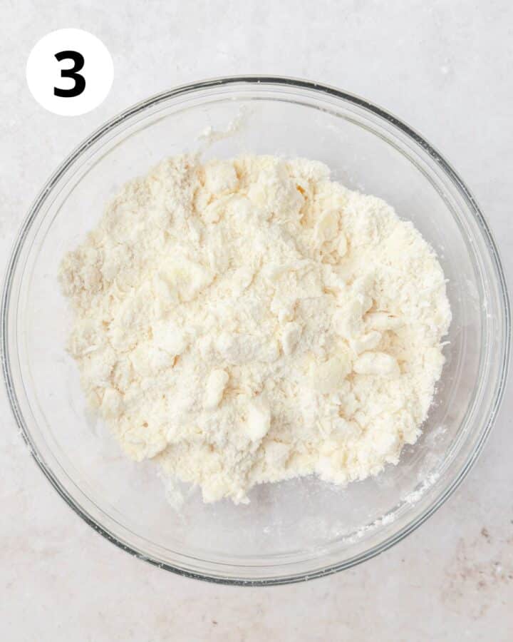 pie crust ingredients before adding water.