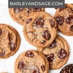espresso chocolate chip cookies pin.