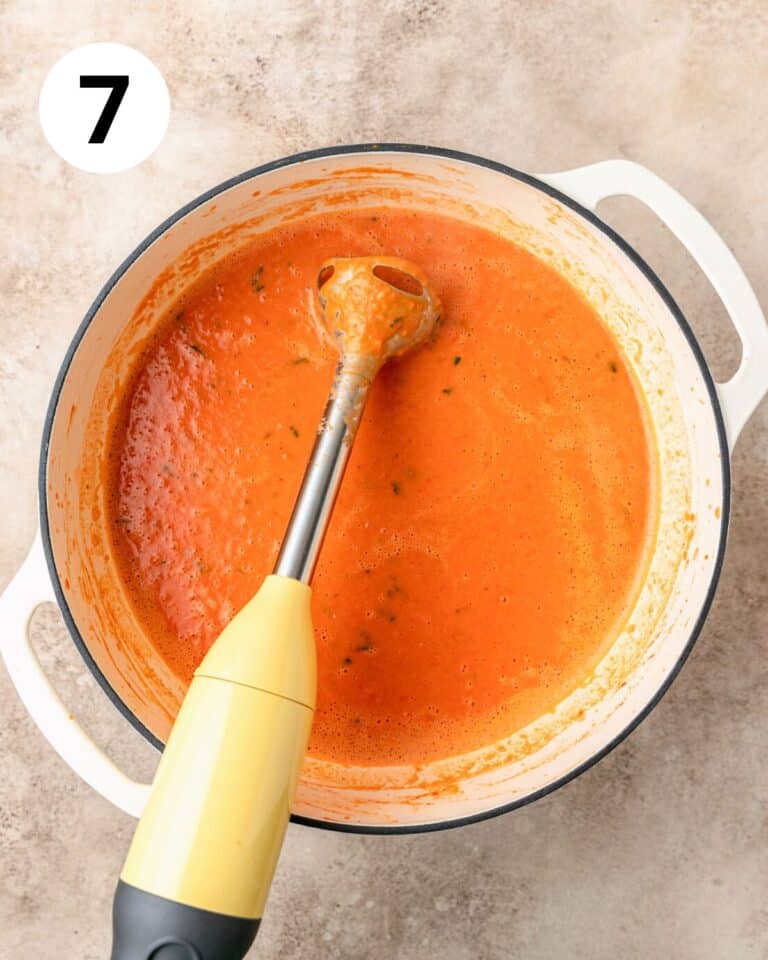 Spicy Tomato Soup with Calabrian Chilies Barley & Sage