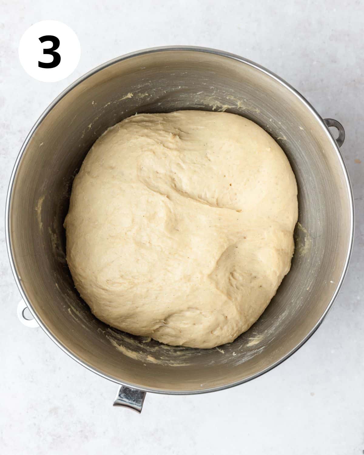 dough after rising.
