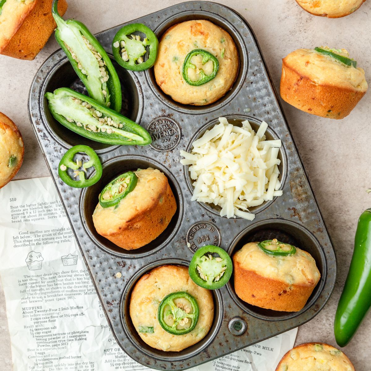 Jalapeno Cornbread Muffins jalapeno-cornbread-muffins