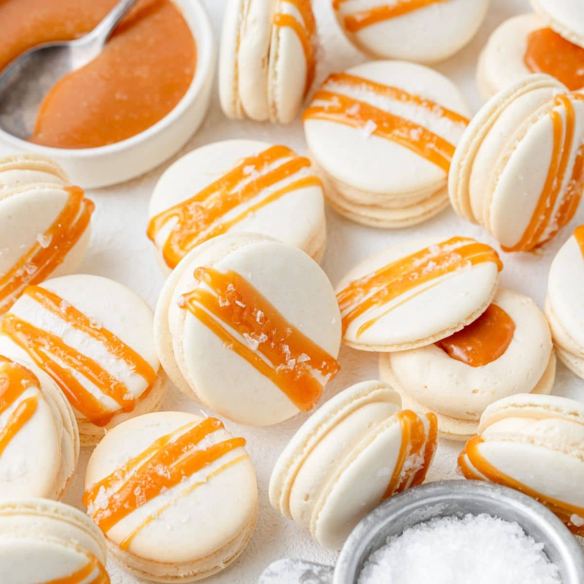 Salted Caramel Macarons-image