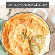 skillet chicken pot pie pin.