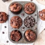 chocolate chip zucchini muffins.