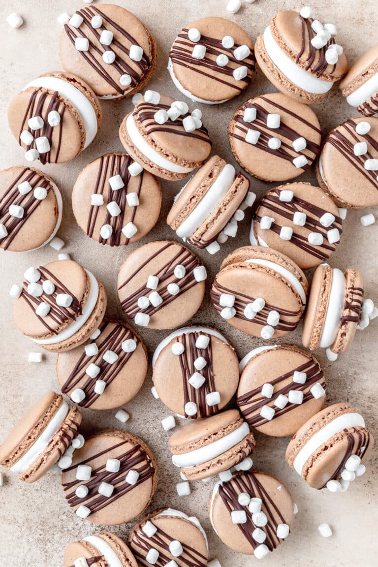 Hot Chocolate Macarons ~ Barley & Sage