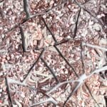 close up of marbled peppermint bark.