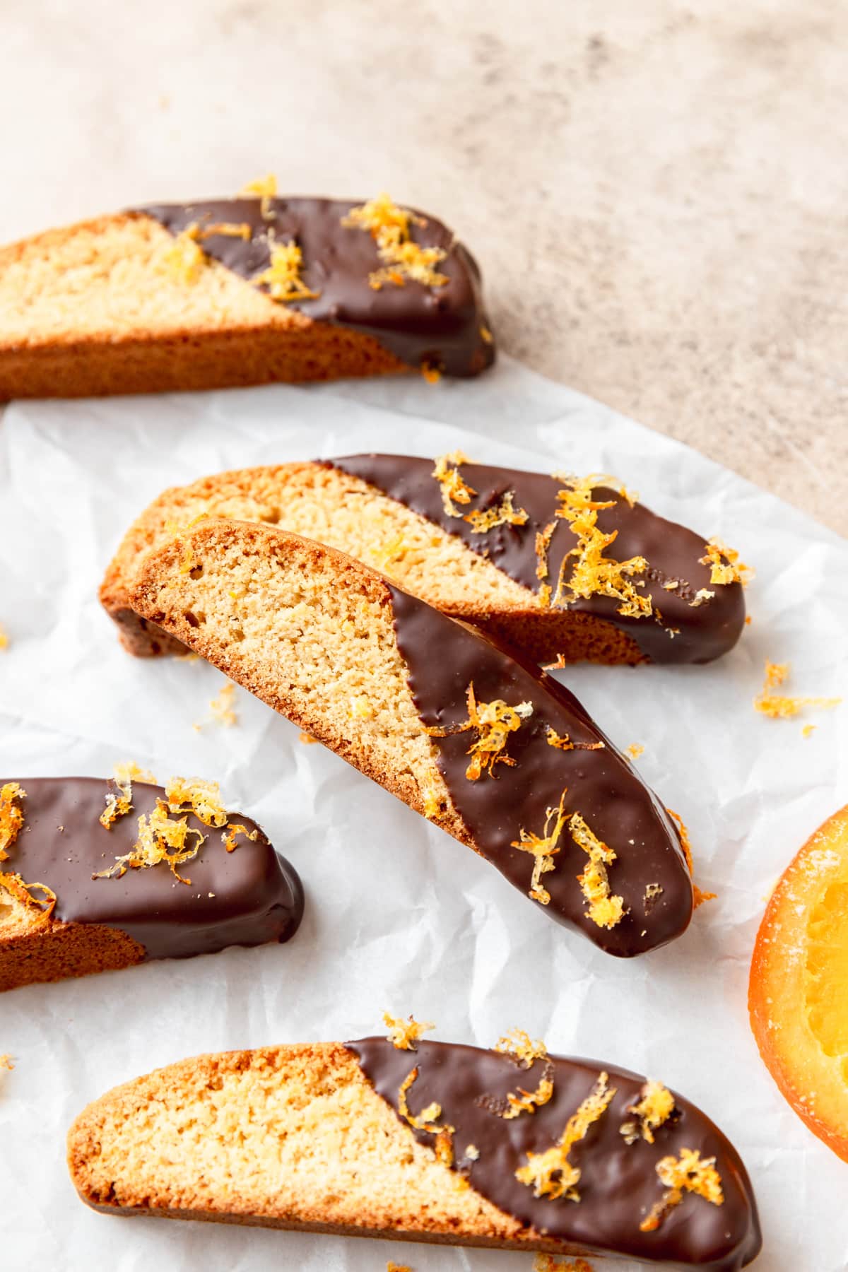 Dark Chocolate Orange Biscotti ~ Barley & Sage