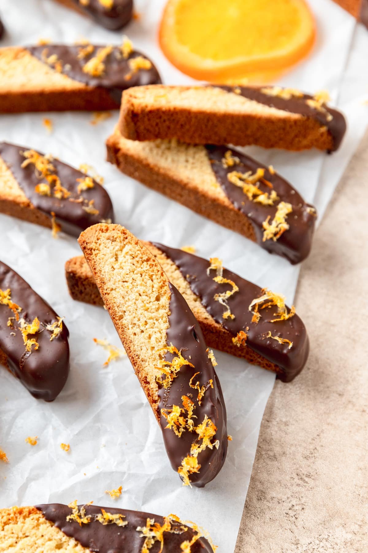 Dark Chocolate Orange Biscotti ~ Barley & Sage