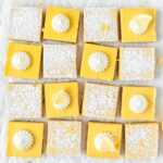 lemon bars with graham cracker crust.