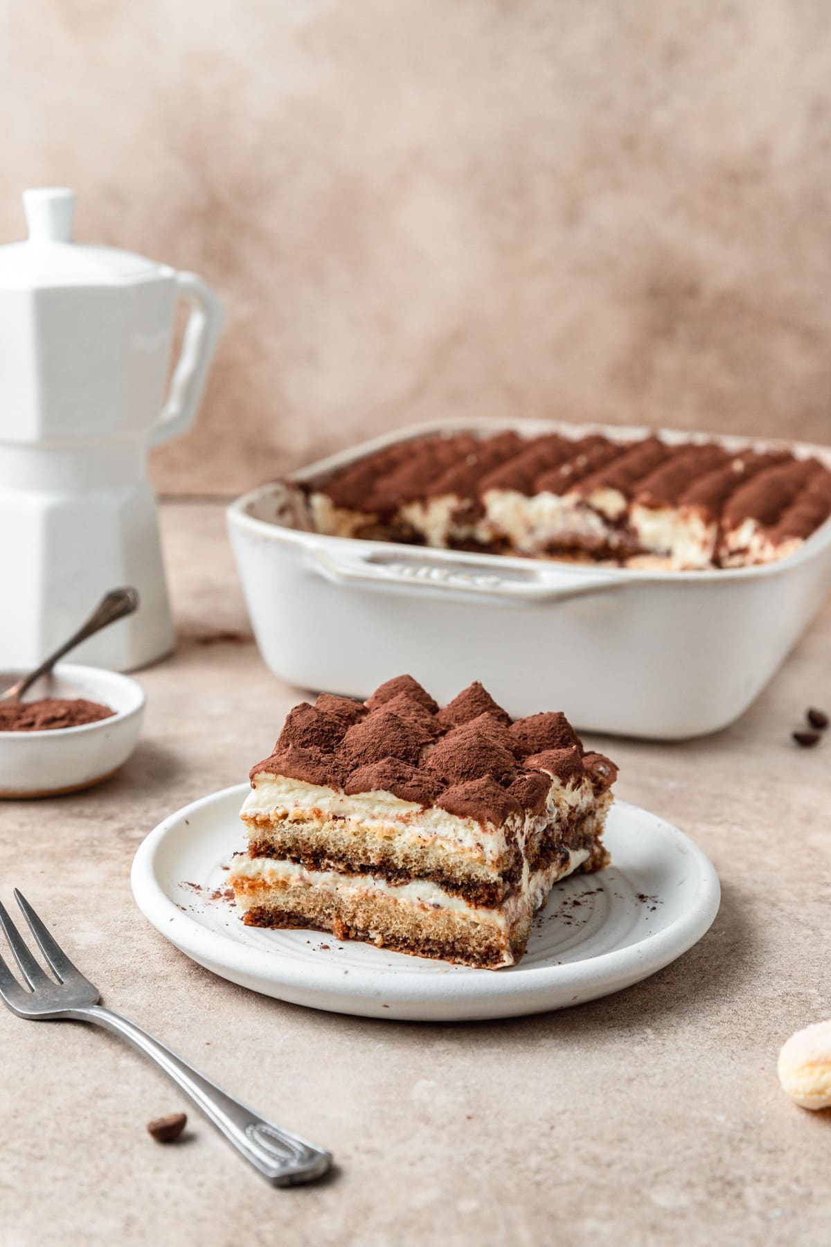 classic homemade tiramisu. 
