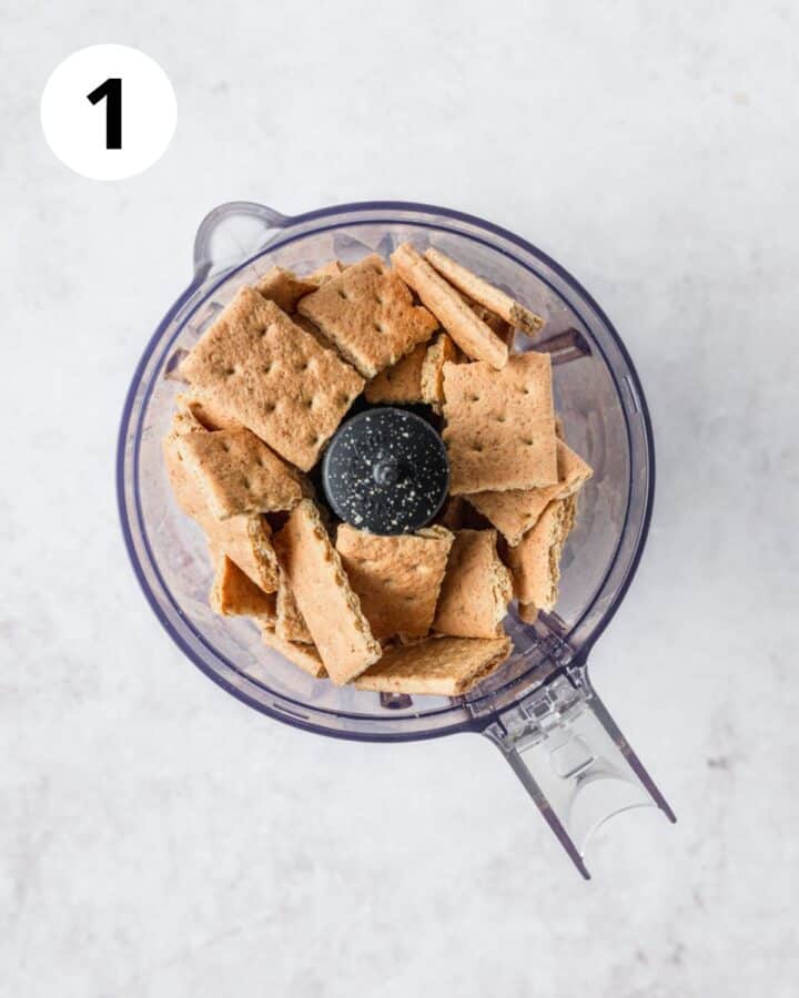 graham crackers in food processor. 