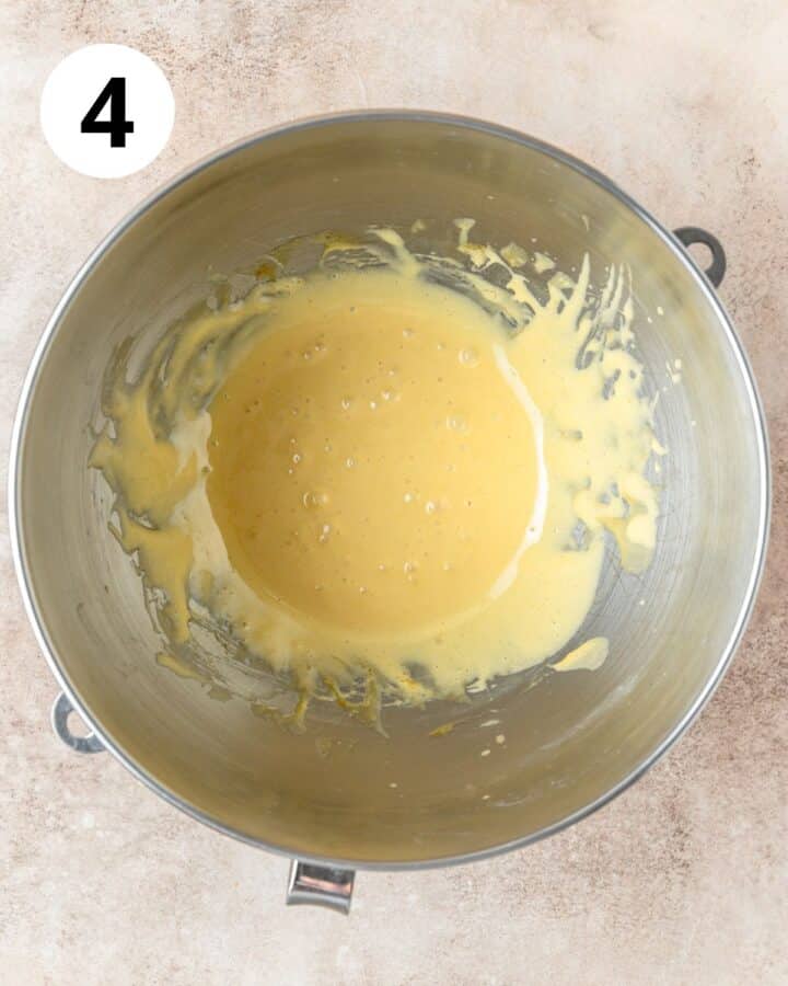 egg yolks whipped until thickened. 