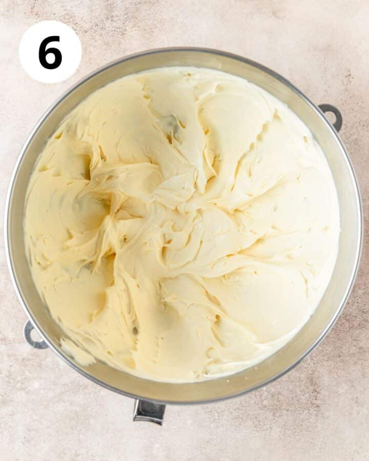 whipped mascarpone in bowl.