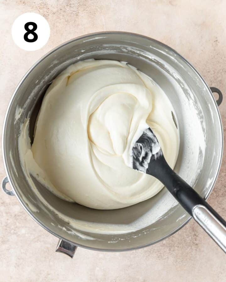 mascarpone filling after mixing together. 