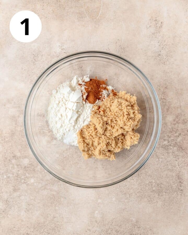 ingredients for streusel topping.