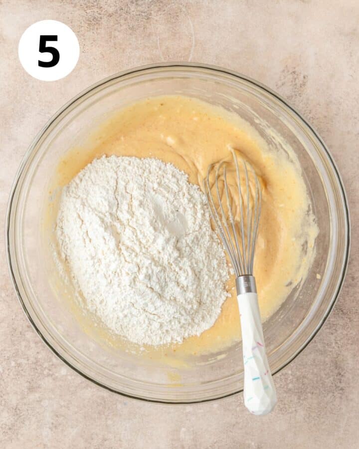 dry ingredients in bowl.