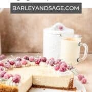 eggnog cheesecake pin.