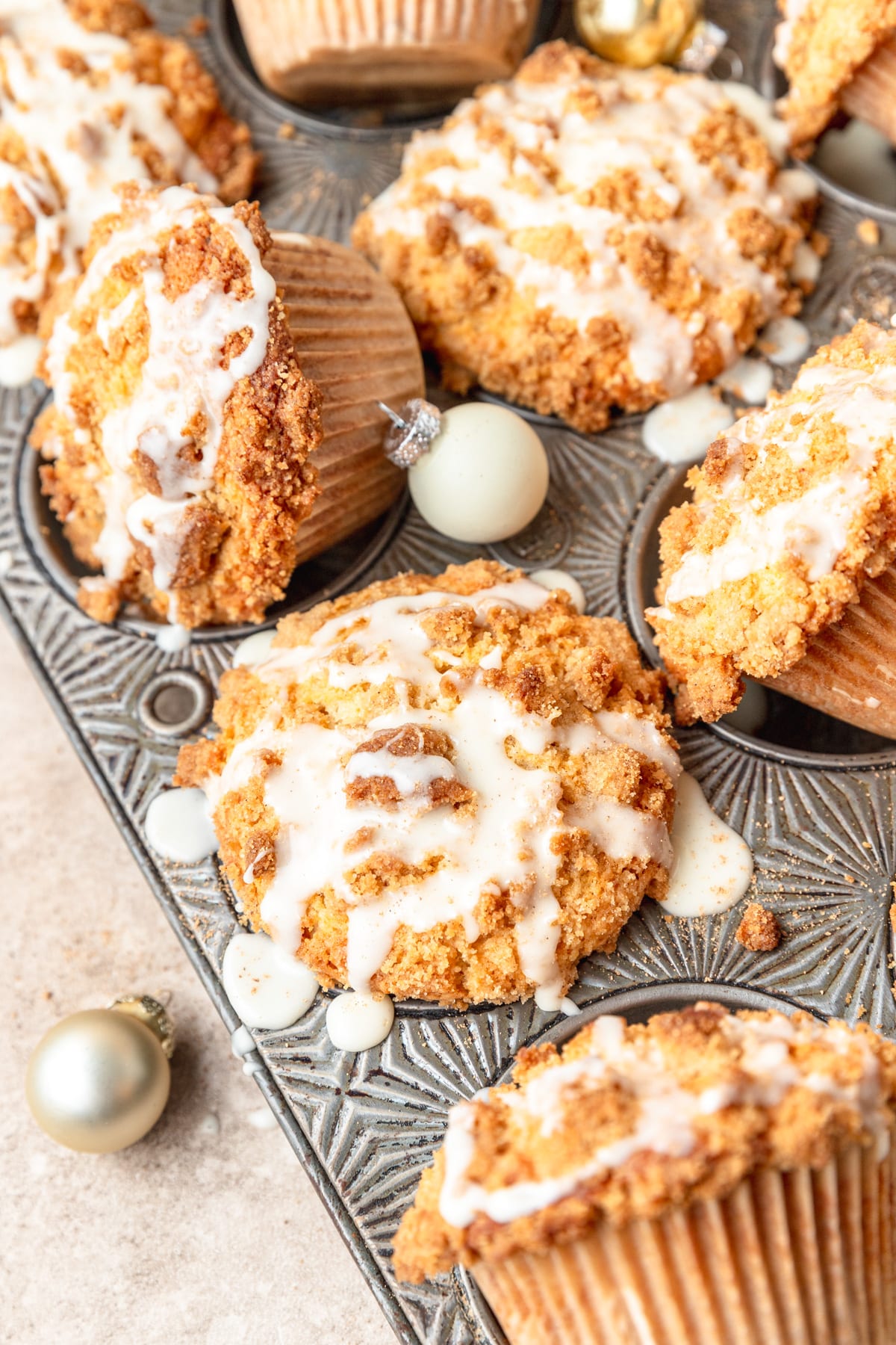 brown butter eggnog muffins.