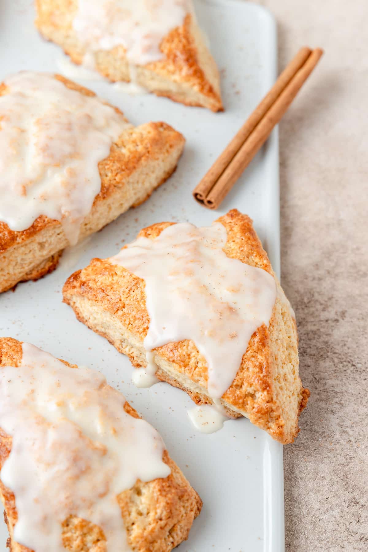 nutmeg eggnog scones.