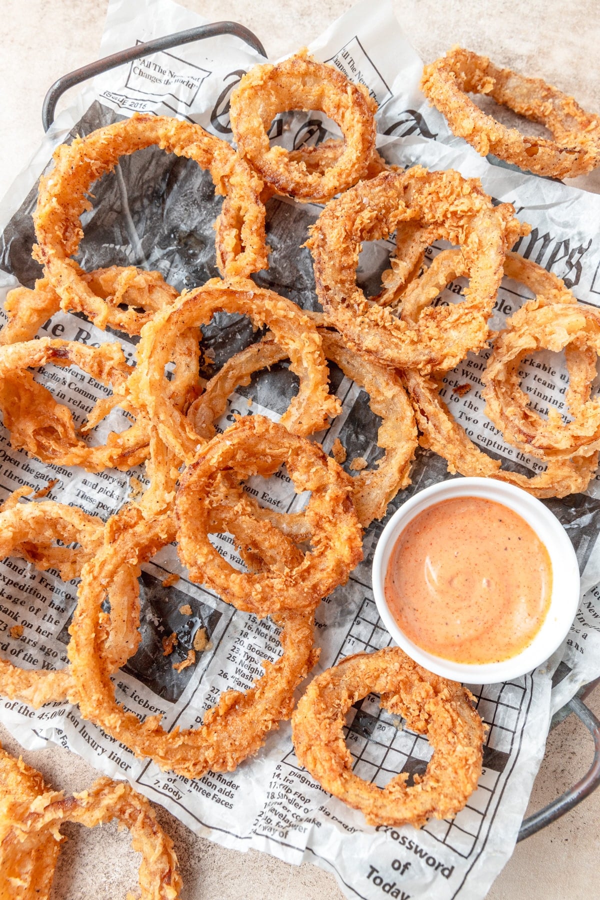 sourdough discard onion rings.