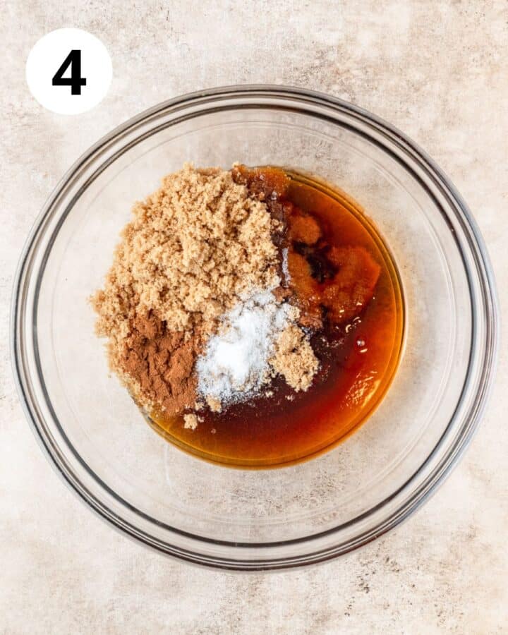 sugars and corn syrup in bowl.