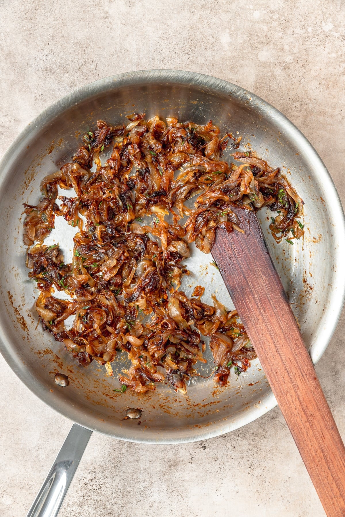 homemade caramelized onions.