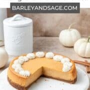 pumpkin spice cheesecake pin.